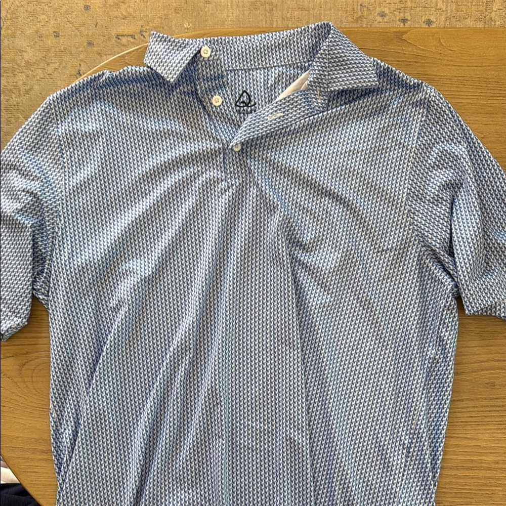 Men's Blue Patterned Shirt
